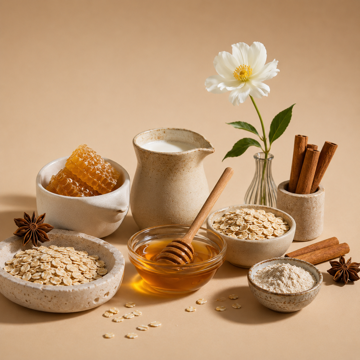 Mae Luna Oatmeal Milk and Honey bar soap product photo