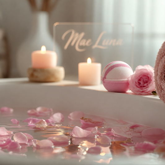 Mae Luna Rose Petals Bath Bomb product photo