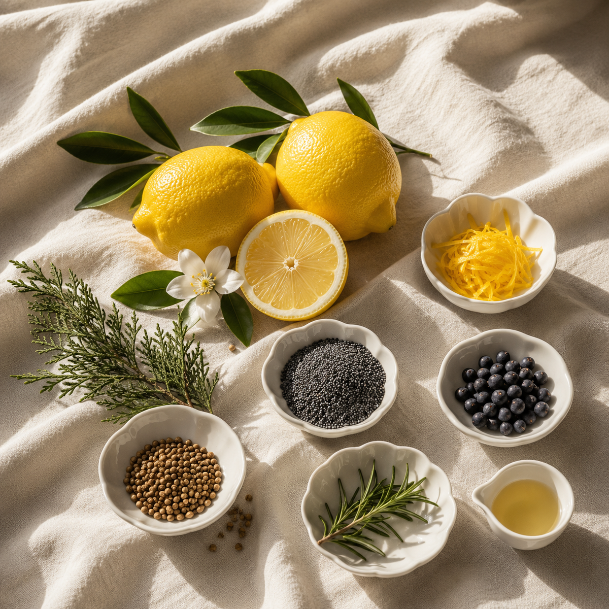Mae Luna Lemon Poppy Seed exfoliating bar soap product photo