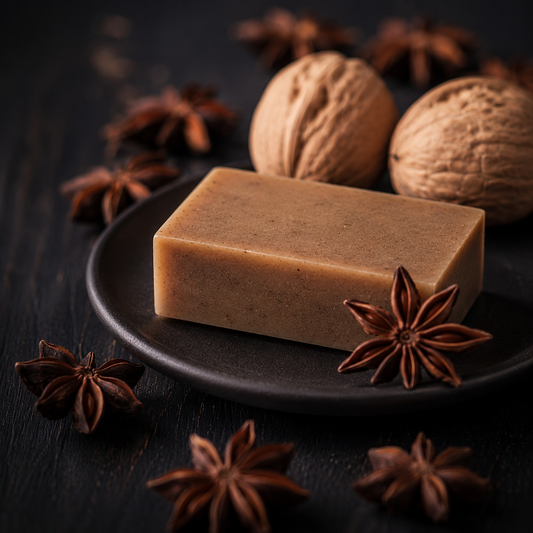 Mae Luna Oatmeal Spice exfoliating bar soap product photo