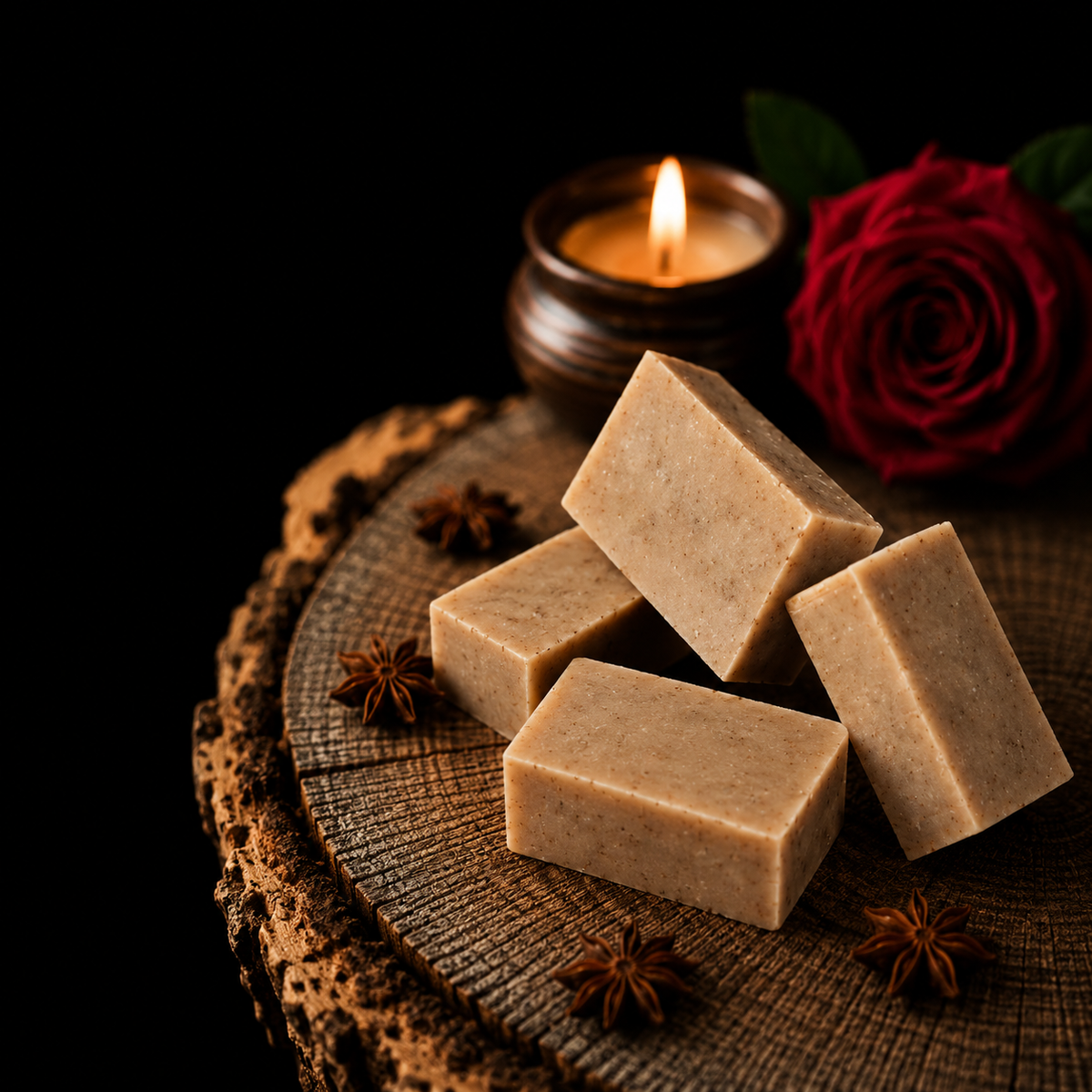 Mae Luna Oatmeal Spice exfoliating bar soap product photo