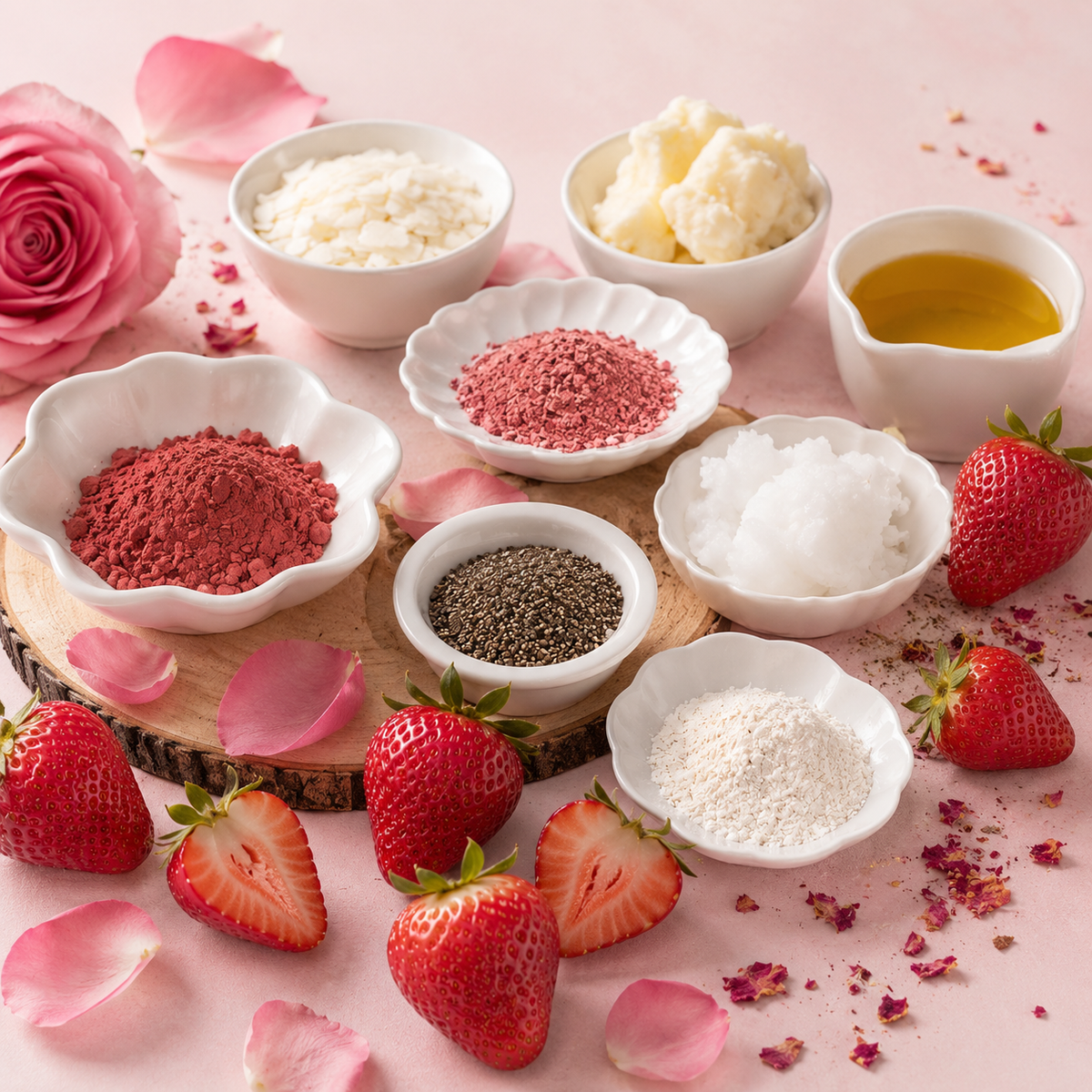 Mae Luna Sweet Strawberry Bloom bar soap product photo