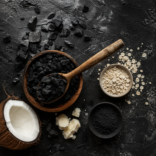 Mae Luna Activated Charcoal fragrance-free bar soap product photo