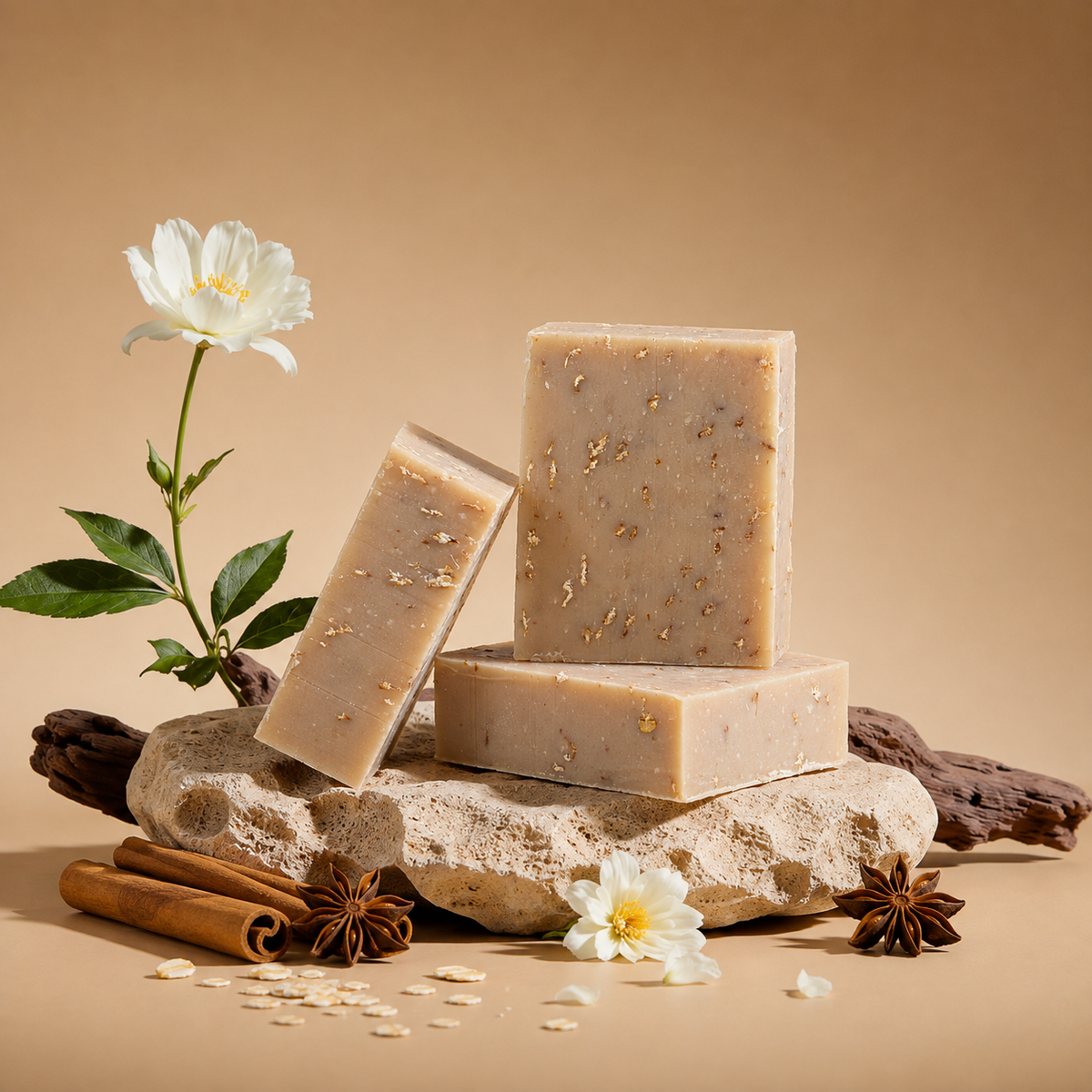 Mae Luna Oatmeal Milk and Honey bar soap product photo