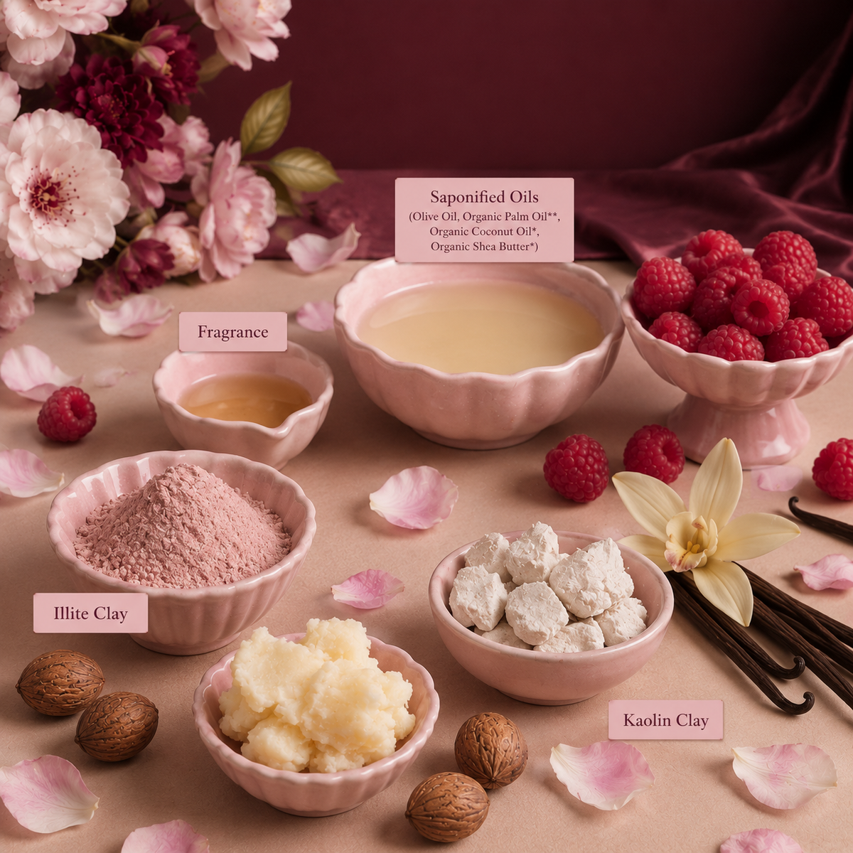 Mae Luna Raspberry Rush bar soap product photo