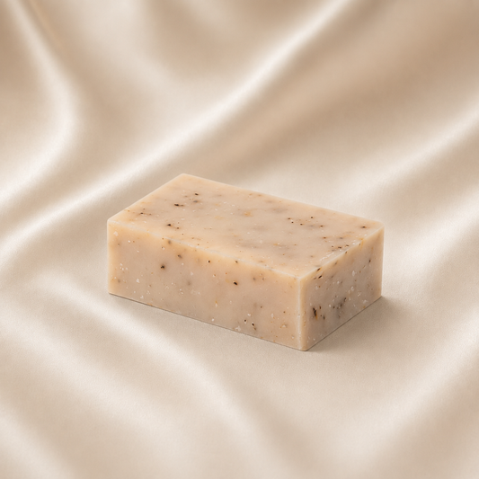 Gardener’s exfoliating hand soap with apricot kernel and ground coffee by Mae Luna