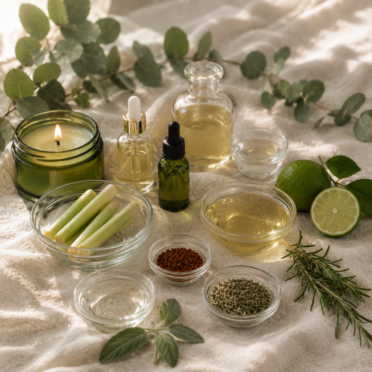 Mae Luna Lemongrass Tea botanical bar soap product photo