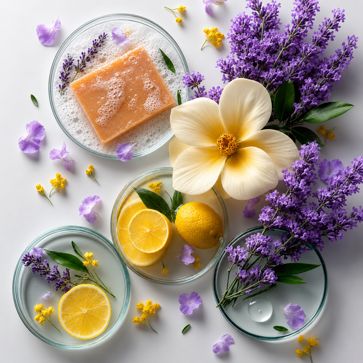 Mae Luna Citrus Lavender botanical bar soap product photo