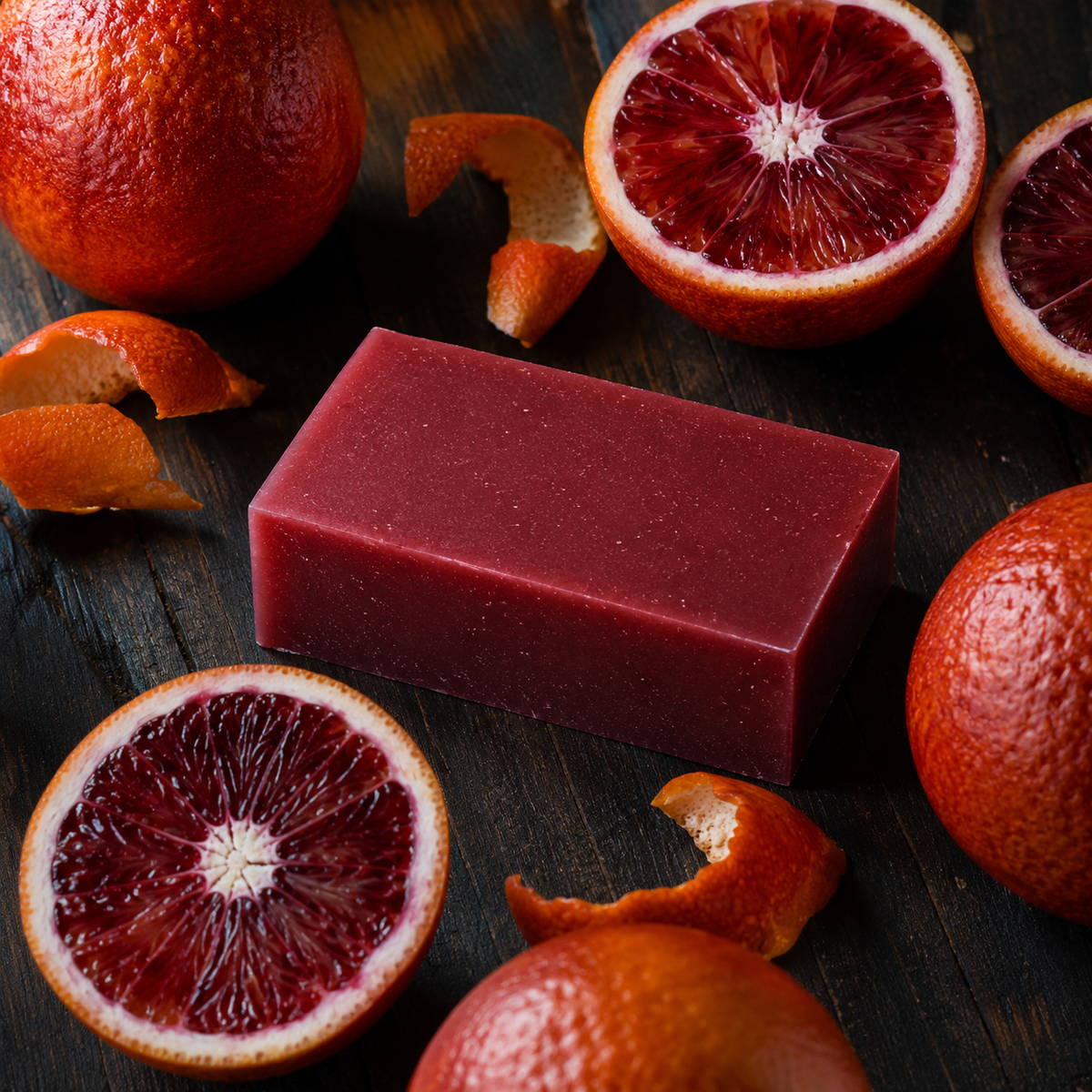 Mae Luna Blood Orange Bergamot botanical bar soap product photo