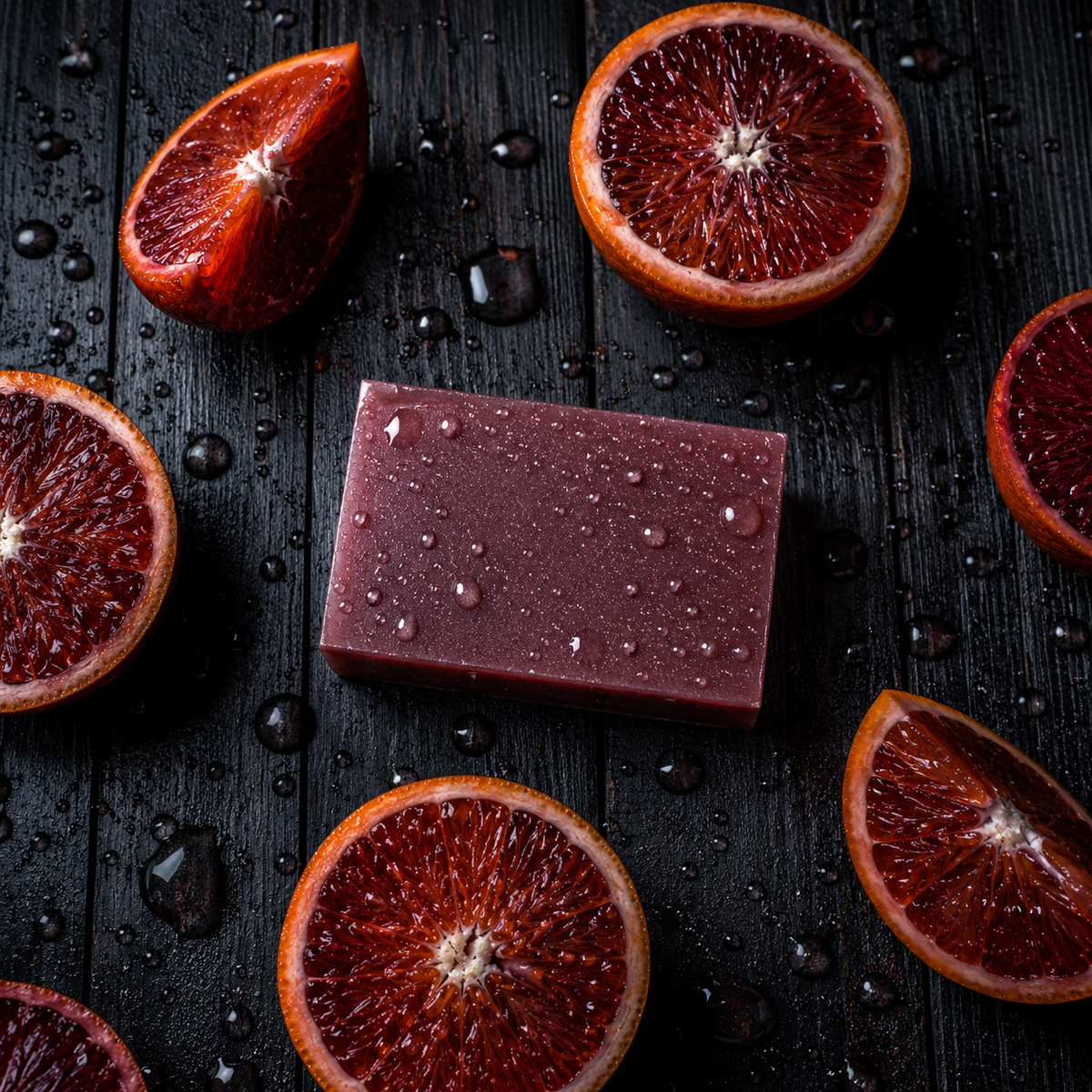 Mae Luna Blood Orange Bergamot botanical bar soap product photo