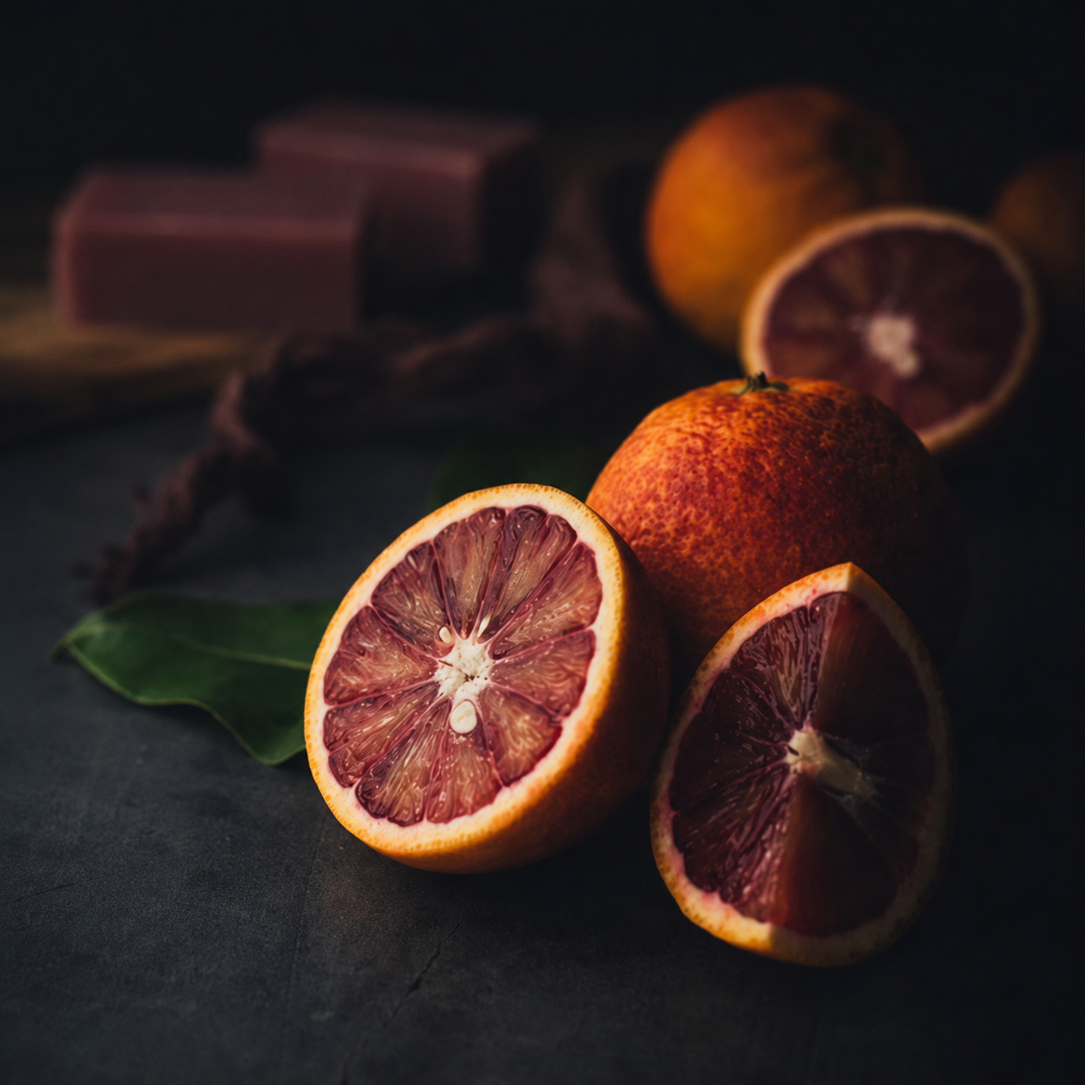 Mae Luna Blood Orange Bergamot botanical bar soap product photo