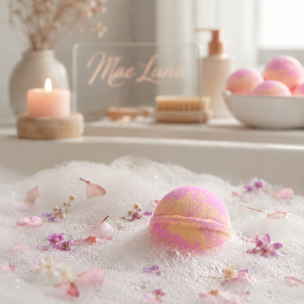 Mae Luna Honeysuckle Bath Bomb product photo