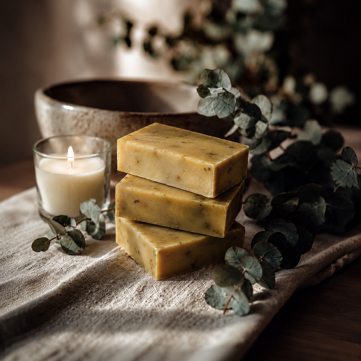 Mae Luna Peppermint Leaf cooling bar soap product photo