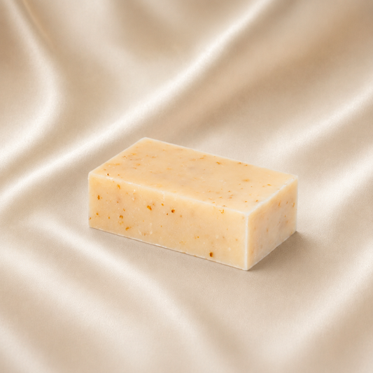 Shea Honey & Oats unscented botanical bar soap by Mae Luna
