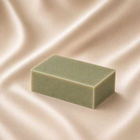 Mae Luna Garden Green Tea Scrub bar soap product photo